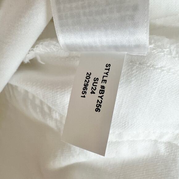 J.Crew Petite Sailor Slim Wide Leg Jean High Rise Gold Buttons White US 29P NWT - Picture 14 of 15